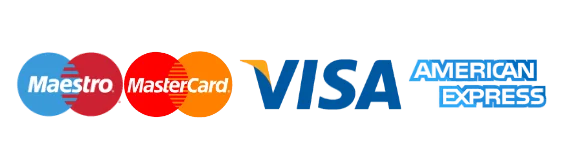 Visa, Mastercard, Maestro, American Express